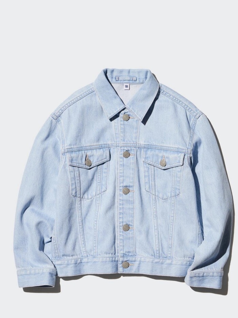 Uniqlo Light Blue Denim Jean Jacket (Women US S/ Kids 160cm)